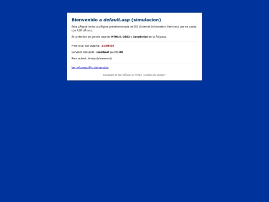 inetpub/wwwroot screenshot