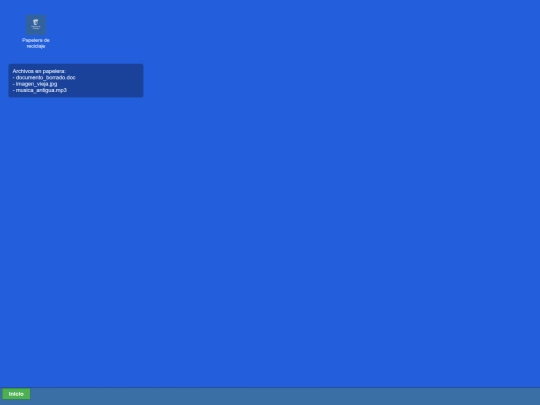 papelera screenshot