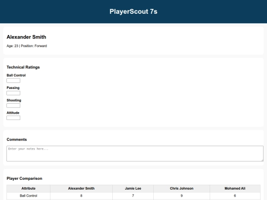 index screenshot