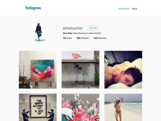 vera/instagram screenshot