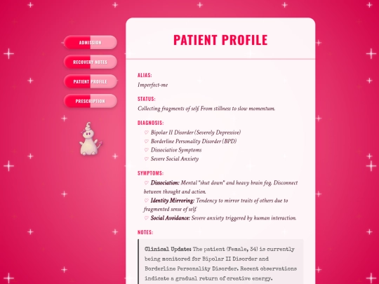 patient-profile screenshot