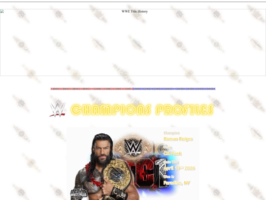 wwetitlehistory screenshot