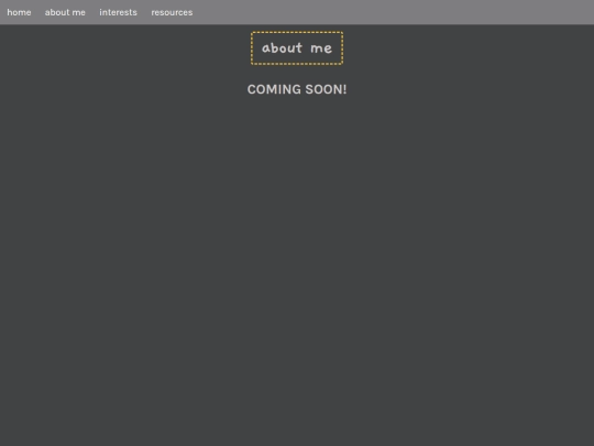 about-me screenshot