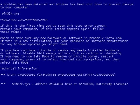 BOSD screenshot