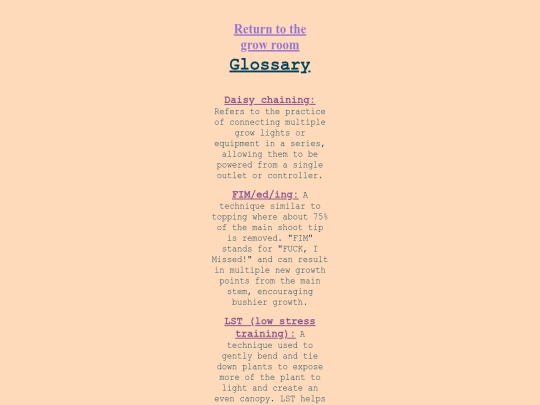 glossary screenshot