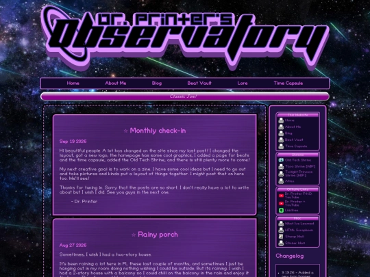 blog screenshot