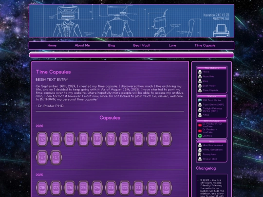 time-capsule/capsules screenshot