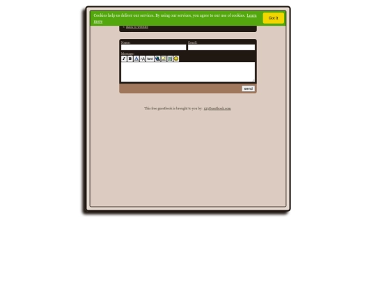 guestbook screenshot