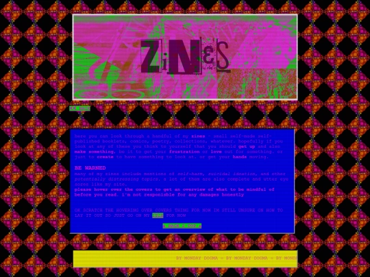 zines screenshot