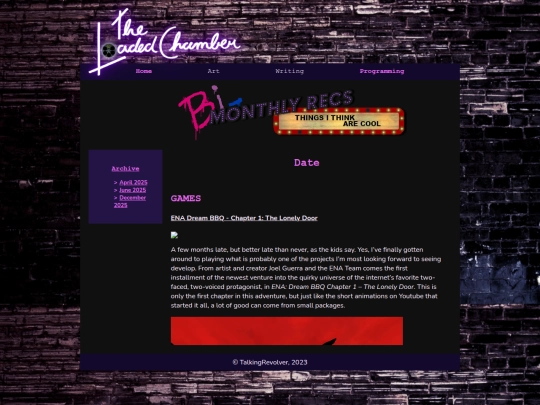 Recs_archive/Recs_12-2025 screenshot
