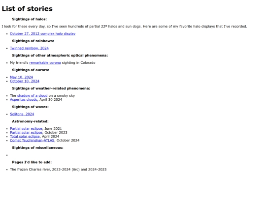 sightings screenshot