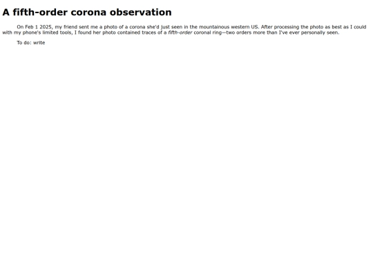 sightings/fifth-order-solar-corona-friend-sighting screenshot