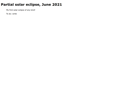 sightings/partial-solar-eclipse-june-2021 screenshot