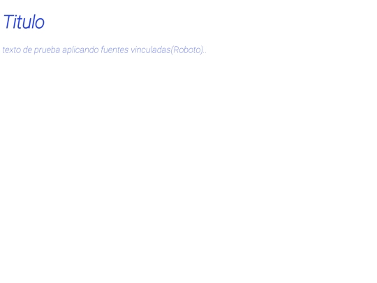 fuentes/roboto screenshot