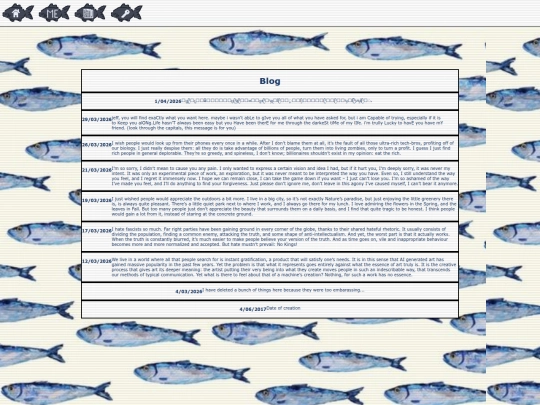 Blog screenshot