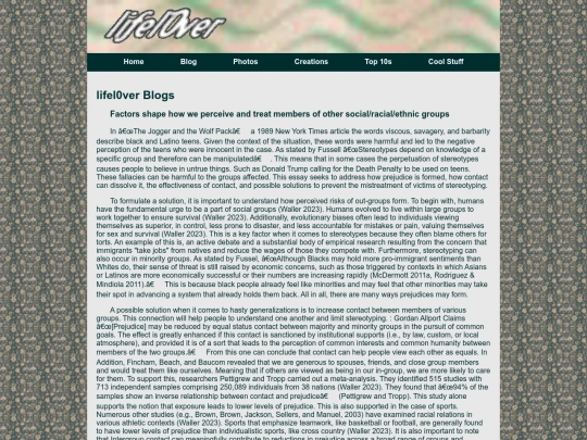 blog/ExplainingPrejudice  screenshot