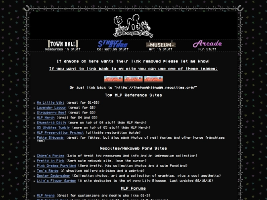 links screenshot