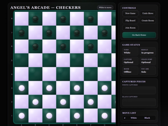games/checkers screenshot