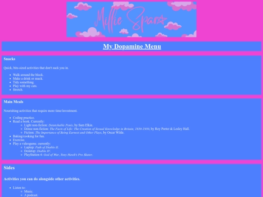 my-dopamine-menu screenshot
