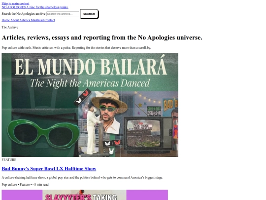articles screenshot