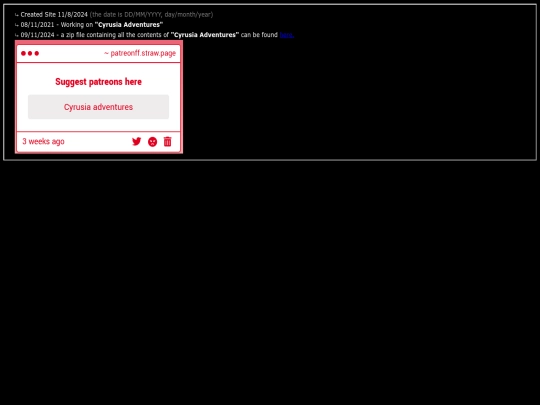 Updatelog screenshot