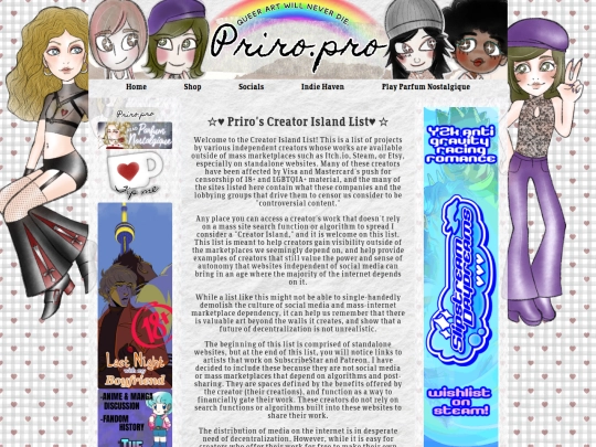 indielist screenshot