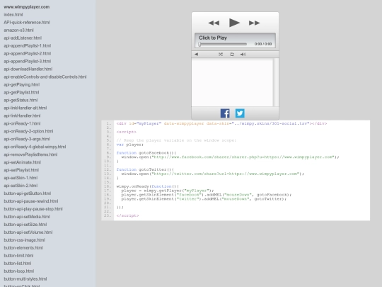 wimpy/test/tricks-social-media-buttons screenshot