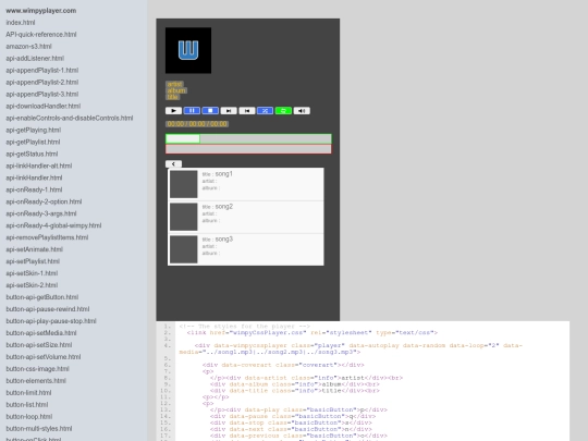 wimpy/test/wimpyCssPlayer2 screenshot