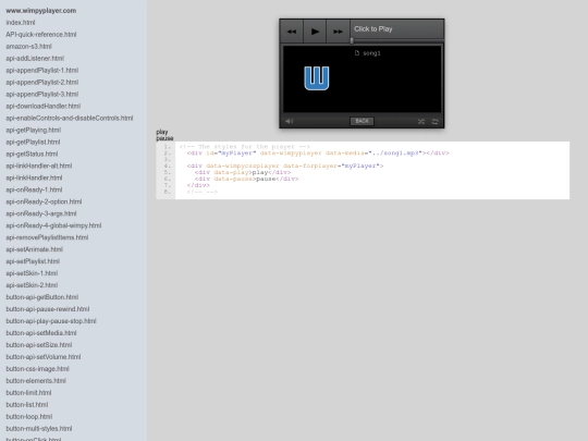 wimpy/test/wimpyCssPlayer3 screenshot