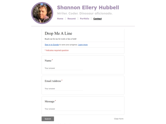 contact screenshot