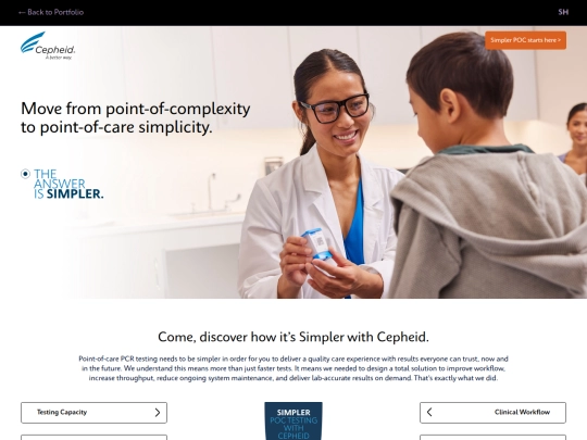 portfolio/cepheid screenshot