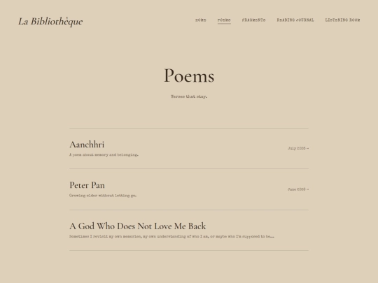 poems screenshot