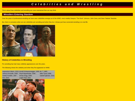WrestlingCelebrities screenshot