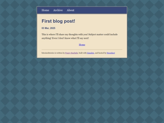 prologue/posts/2025-03-03-First-blog-post! screenshot