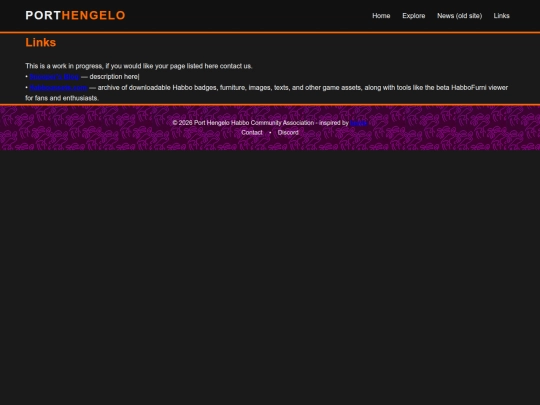 links screenshot