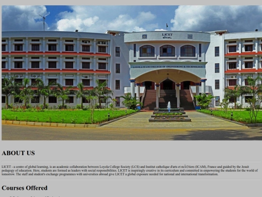 LICET Admission/home screenshot