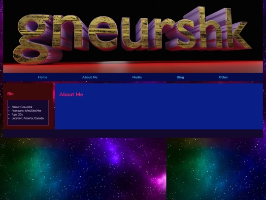 about-me screenshot