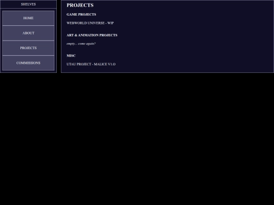projects screenshot