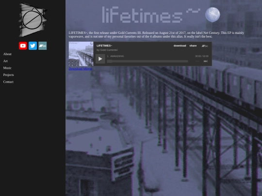 muzak/currents/lifetimes screenshot