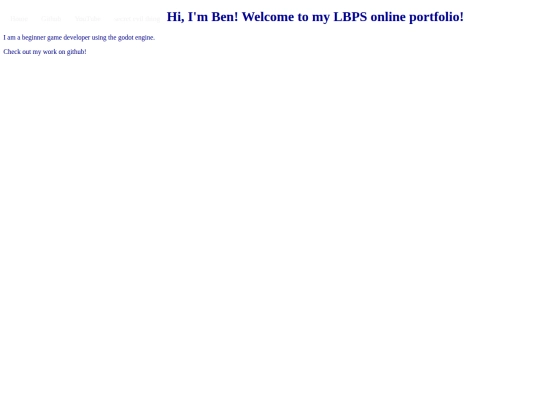 portfolio/home screenshot