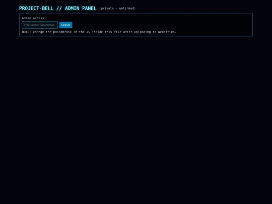 project-bell screenshot