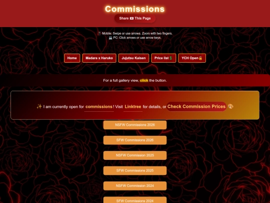 commissions screenshot