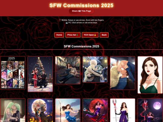 sfw-commissions-2025 screenshot