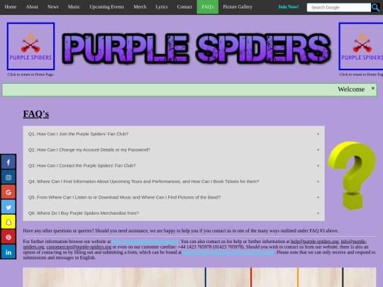 faqs screenshot