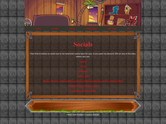 Socials screenshot