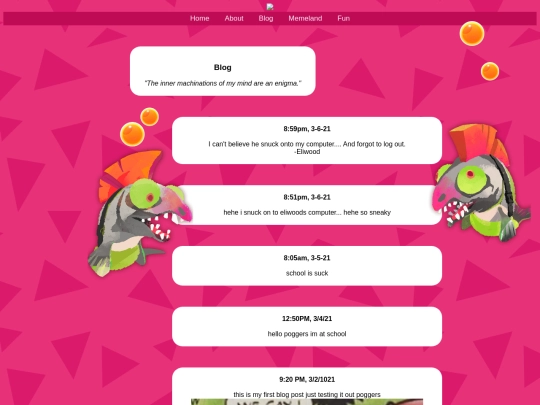 blog screenshot