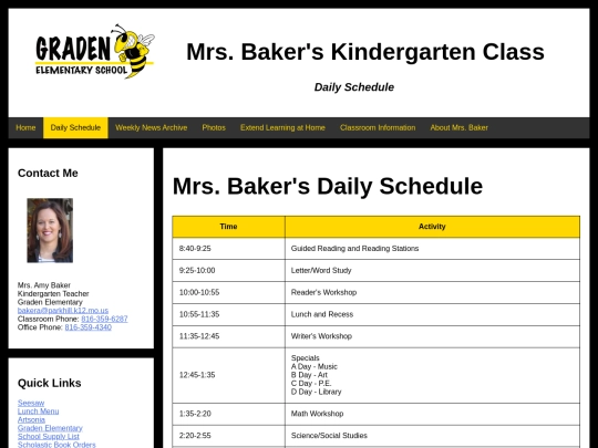 islt_7360/finalproject/dailyschedule screenshot