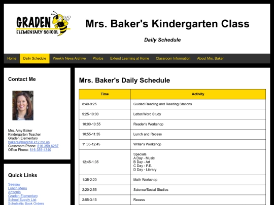 islt_7360/pilotsite/dailyschedule screenshot