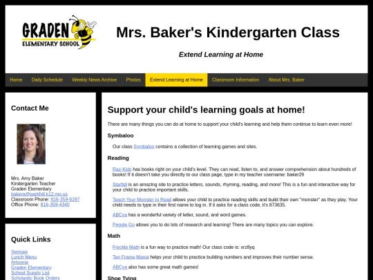 islt_7360/pilotsite/extendlearningathome screenshot