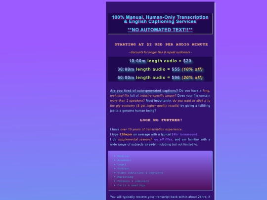 transcripts screenshot